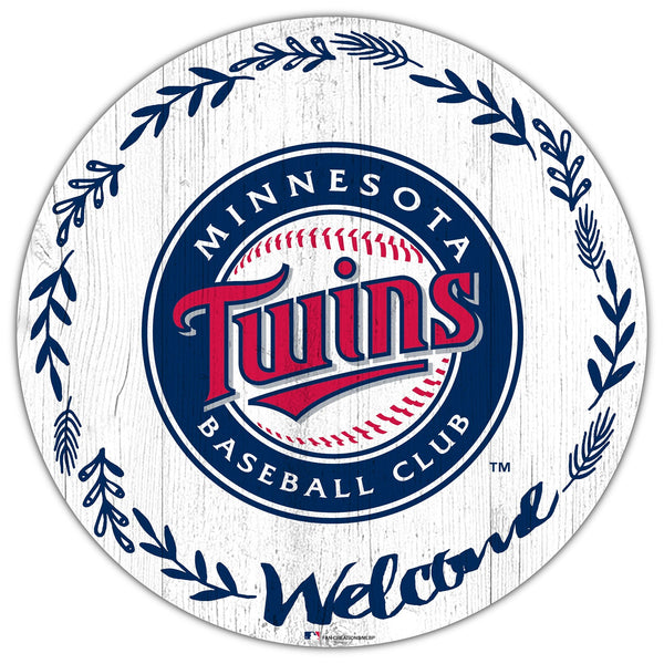 Minnesota Twins 1019-Welcome 12in Circle