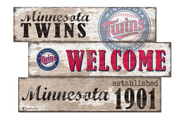 Minnesota Twins 1027-Welcome 3 Plank