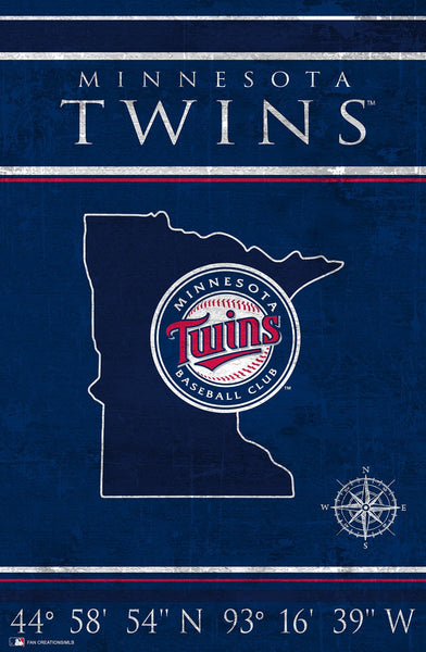Minnesota Twins 1038-Coordinates 17x26