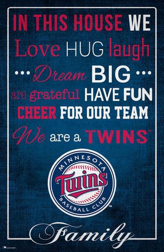 Minnesota Twins 1039-In This House 17x26