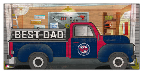 Minnesota Twins 1078-6X12 Best Dad truck sign