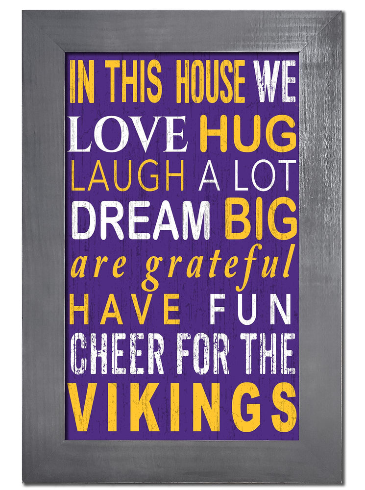 Minnesota Vikings 0725-Color In This House 11x19