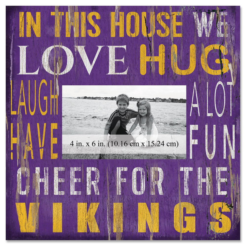 Minnesota Vikings 0734-In This House 10x10 Frame