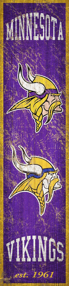 Minnesota Vikings 0787-Heritage Banner 6x24