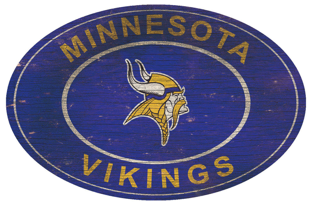 Minnesota Vikings 0801-46in Heritage Logo Oval