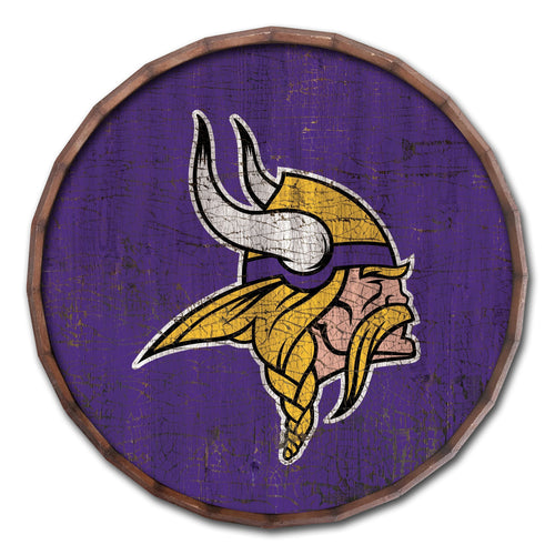 Minnesota Vikings 0939-Cracked Color Barrel Top 16"