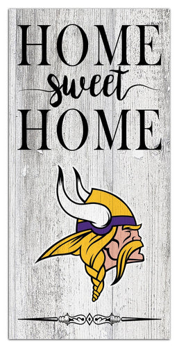 Minnesota Vikings 2025-6X12 Whitewashed Home Sweet Home Sign