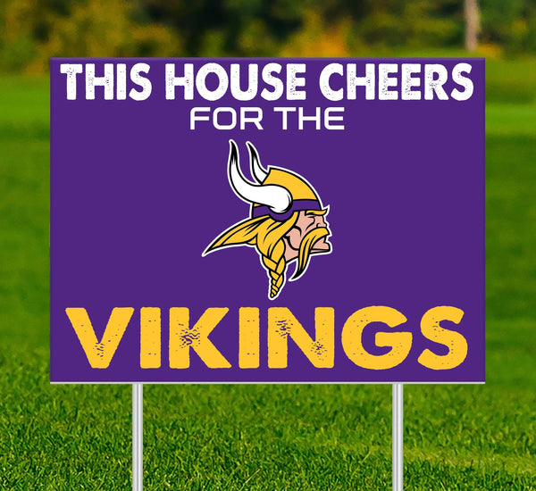 Minnesota Vikings 2033-18X24 This house cheers for yard sign