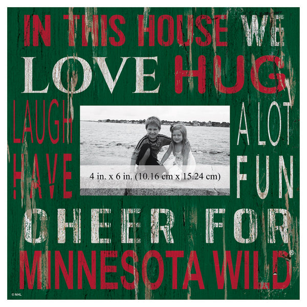 Minnesota Wild 0734-In This House 10x10 Frame