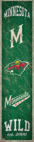 Minnesota Wild 0787-Heritage Banner 6x24
