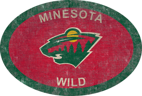 Minnesota Wild 0805-46in Team Color Oval