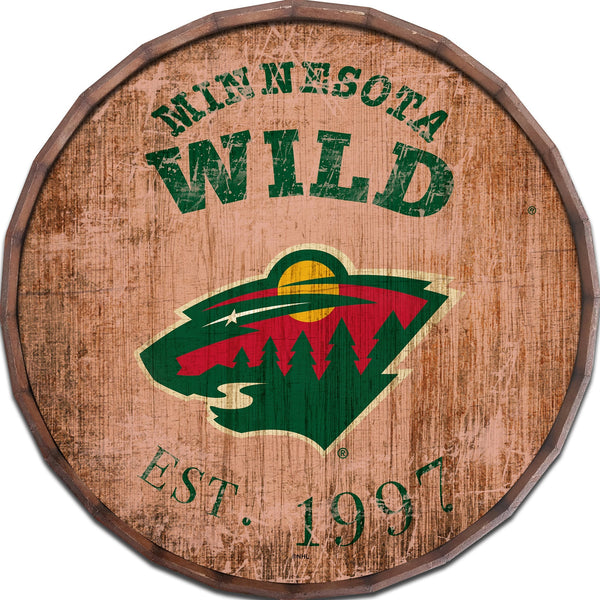 Minnesota Wild 0938-Est date barrel top 16"
