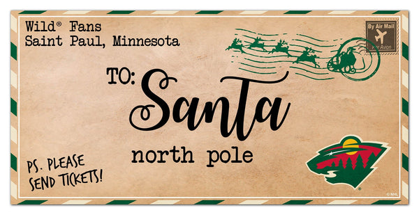 Minnesota Wild 1051-To Santa 6x12