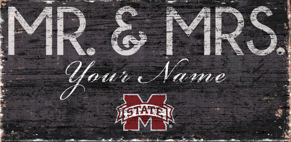 Mississippi State Bulldogs 0732-Mr. and Mrs. 6x12