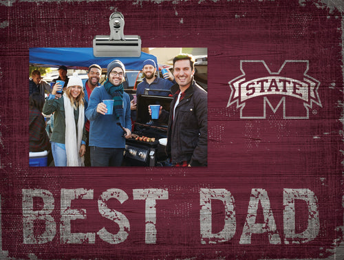 Mississippi State Bulldogs 0893-Best Dad Clip Frame