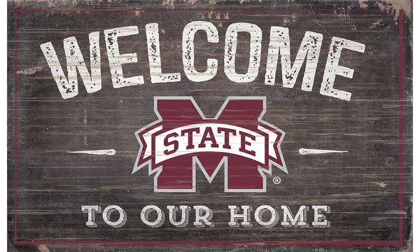 Mississippi State Bulldogs 0913-11x19 inch Welcome Sign