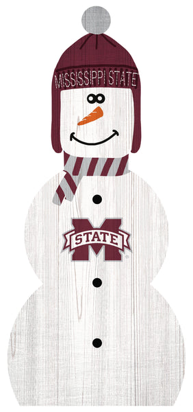 Mississippi State Bulldogs 0926-Snowman 33in Leaner