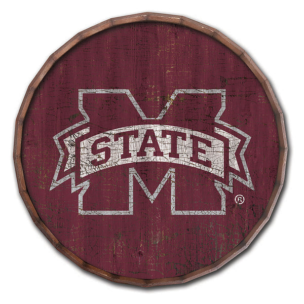 Mississippi State Bulldogs 0939-Cracked Color Barrel Top 16"
