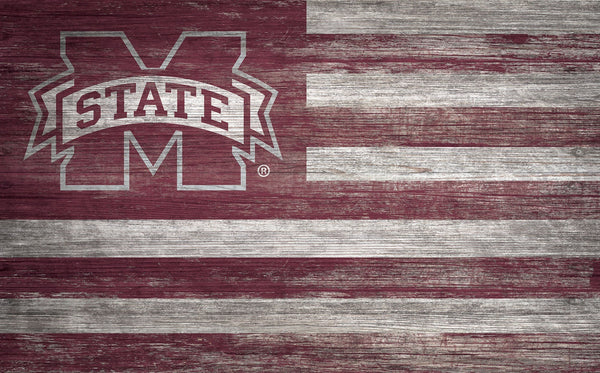 Mississippi State Bulldogs 0940-Flag 11x19