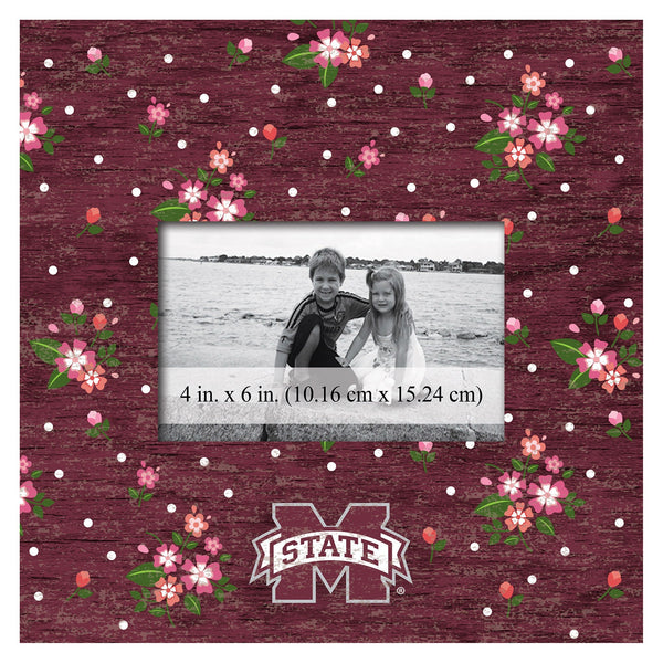 Mississippi State Bulldogs 0965-Floral 10x10 Frame