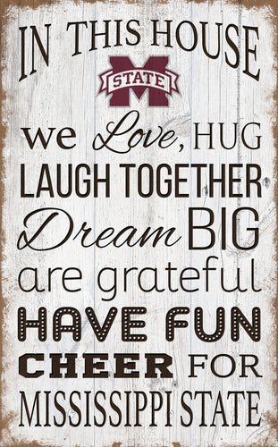 Mississippi State Bulldogs 0976-In This House 11x19