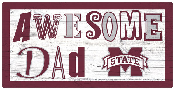 Mississippi State Bulldogs 2018-6X12 Awesome Dad sign