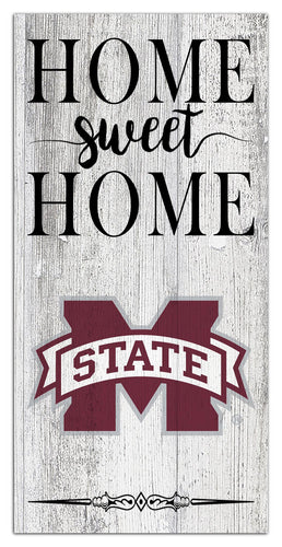 Mississippi State Bulldogs 2025-6X12 Whitewashed Home Sweet Home Sign