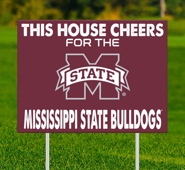 Mississippi State Bulldogs 2033-18X24 This house cheers for yard sign