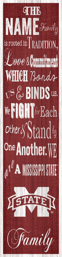 Mississippi State Bulldogs P0891-Family Banner 6x24