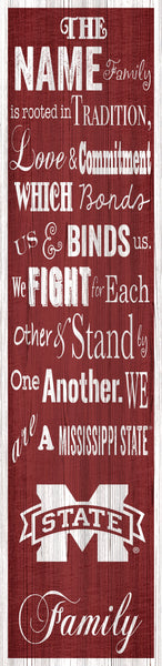 Mississippi State Bulldogs P0891-Family Banner 6x24