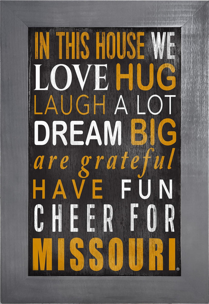 Missouri Tigers 0725-Color In This House 11x19