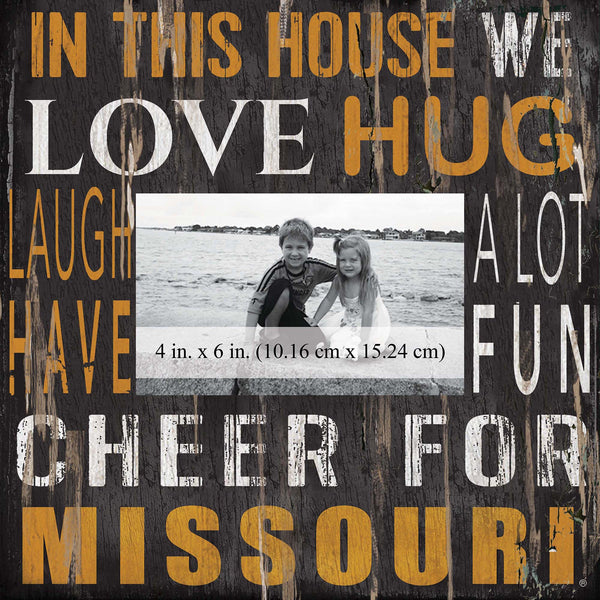 Missouri Tigers 0734-In This House 10x10 Frame