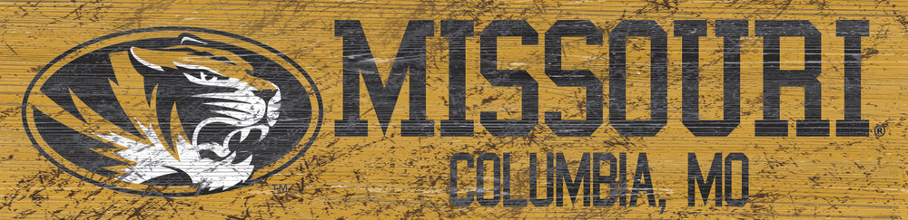 Missouri Tigers 0846-Team Name 6x24