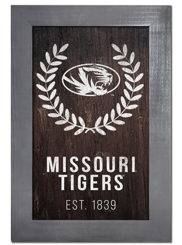 Missouri Tigers 0986-Laurel Wreath 11x19