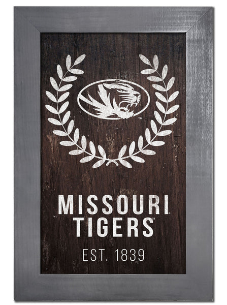 Missouri Tigers 0986-Laurel Wreath 11x19