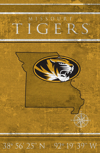 Missouri Tigers 1038-Coordinates 17x26