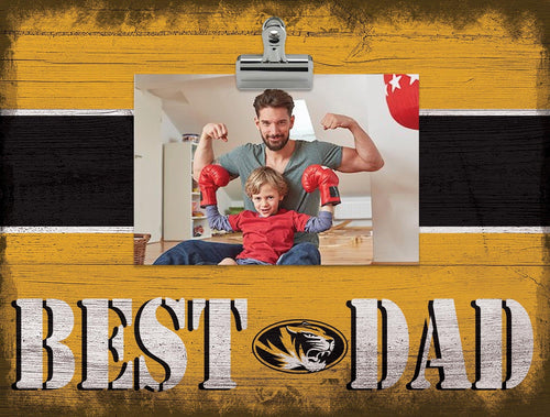 Missouri Tigers 2016-Best Dad Striped Clip Frame