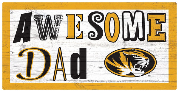 Missouri Tigers 2018-6X12 Awesome Dad sign