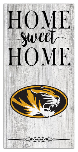 Missouri Tigers 2025-6X12 Whitewashed Home Sweet Home Sign