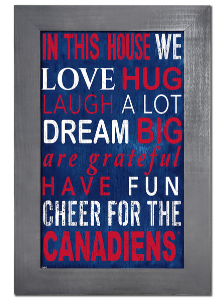 Montreal Canadiens 0725-Color In This House 11x19