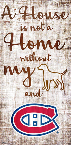 Montreal Canadiens 0867-A House is not a Home 6x12
