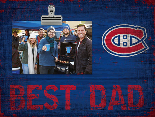 Montreal Canadiens 0893-Best Dad Clip Frame