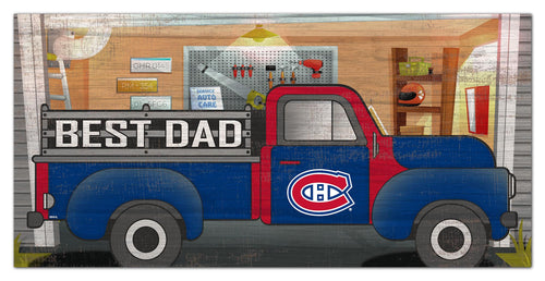 Montreal Canadiens 1078-6X12 Best Dad truck sign