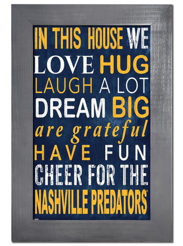 Nashville Predators 0725-Color In This House 11x19