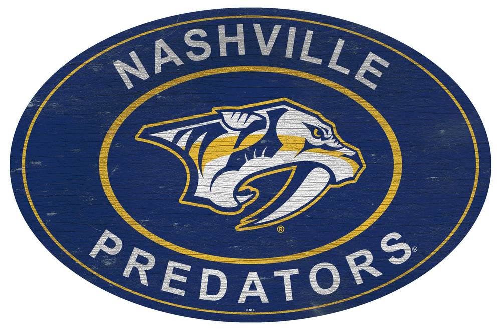 Nashville Predators 0801-46in Heritage Logo Oval