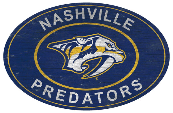 Nashville Predators 0801-46in Heritage Logo Oval