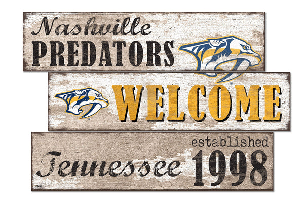 Nashville Predators 1027-Welcome 3 Plank
