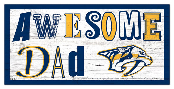 Nashville Predators 2018-6X12 Awesome Dad sign