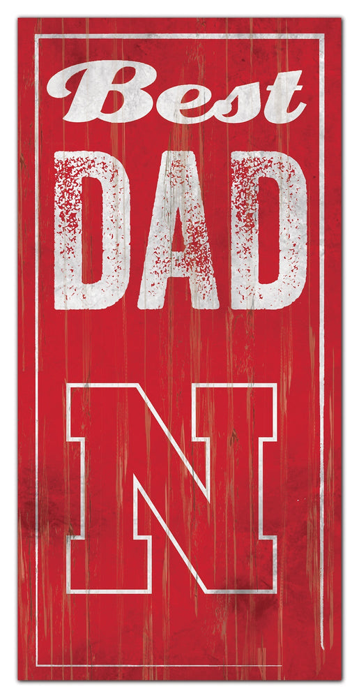 Nebraska Cornhuskers 0632-Best Dad 6x12