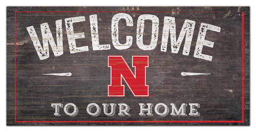 Nebraska Cornhuskers 0654-Welcome 6x12